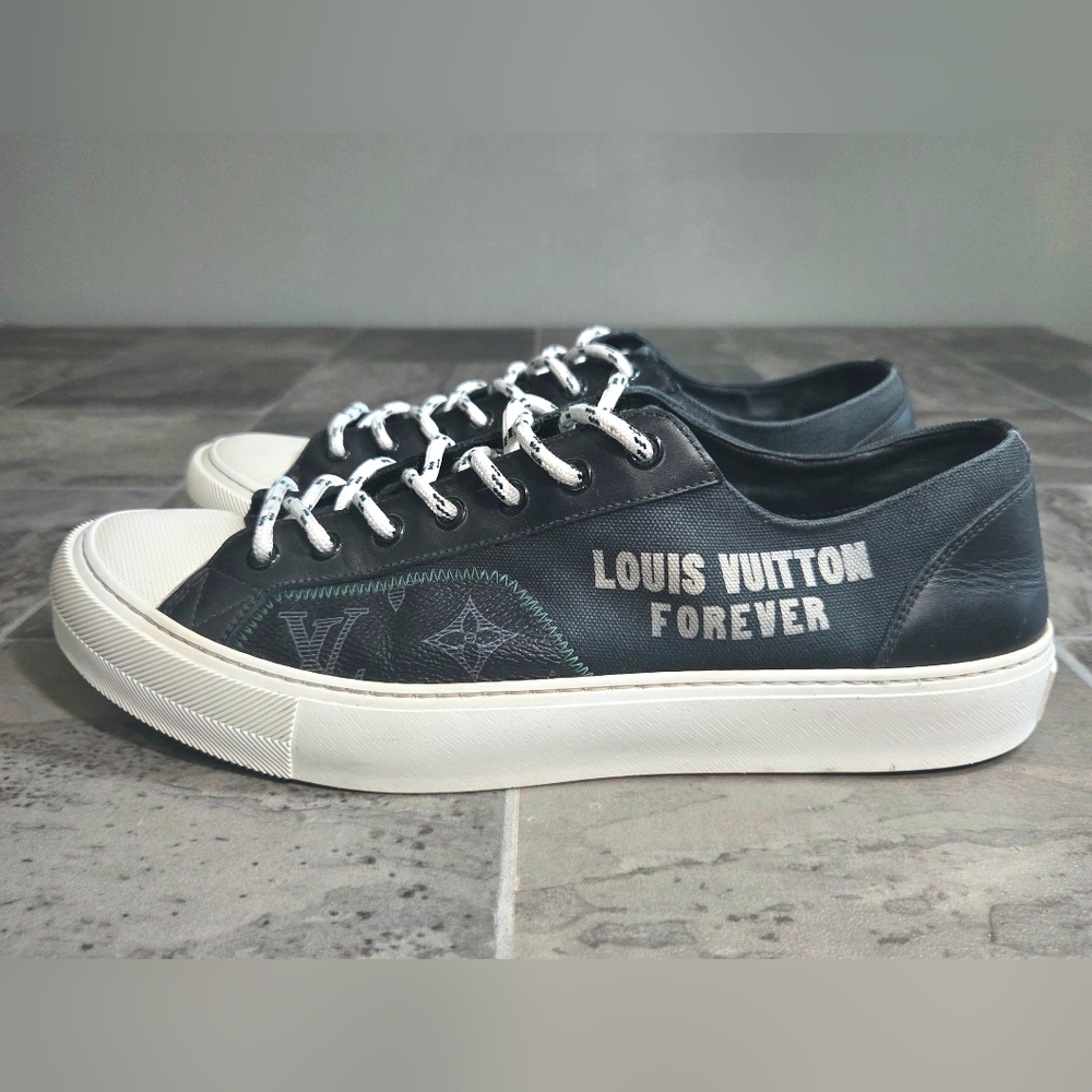 LOUIS VUITTON FOREVER TATTOO LEATHER SNEAKERS. - Picture 2 of 13
